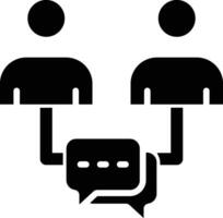 Engage Glyph Icon Design vector
