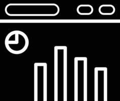 Stats Glyph Icon Design vector