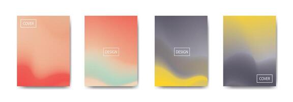 set of abstract background with beautiful gradation color, colorful background for poster flyer banner backdrop.vertical banner.cool fluid background illustration vector