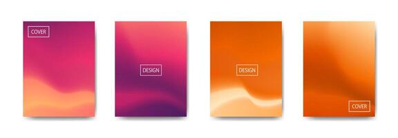 set of abstract background with beautiful gradation color, colorful background for poster flyer banner backdrop.vertical banner.cool fluid background illustration vector