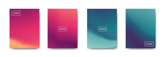 set of abstract background with beautiful gradation color, colorful background for poster flyer banner backdrop.vertical banner.cool fluid background illustration vector