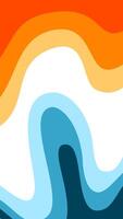 Abstract wavy Background. blue and orange background. abstract blue color wallpaper. Abstract curvy orange background. vector