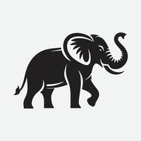 Majestic Elephant Silhouette Collection, Stunning Designs for Every Project vector