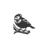 sparrow silhouette art illustration vector