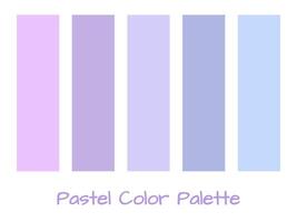 purple pastel palette color set include five colors for modern minimalist design vector