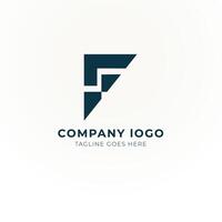 F logo flat design flying tech vector