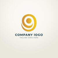 O logo flat design 9 vector