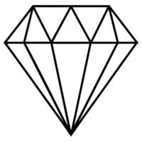 diamond outline coloring book page line art illustration digital drawing vector