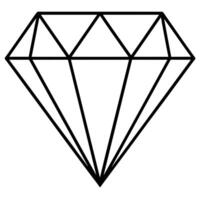 diamond outline coloring book page line art illustration digital drawing vector