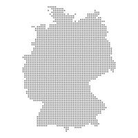 Germany map Dotted pattern vector
