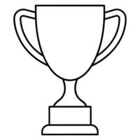 trophy outline coloring book page line art illustration digital drawing vector