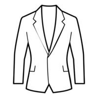 man blazer black color silhouette, a modern and new style man's blazer vector