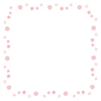 pink flower element on seamless pattern by frame background png
