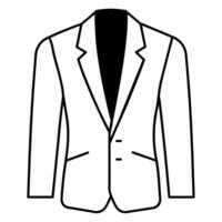man blazer black color silhouette, a modern and new style man's blazer vector