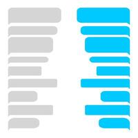 Message bubble chat template vector