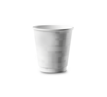 White paper cup isolated on transparent background. Generative by AI png