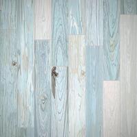 Mixed cut timber panels turquoise blue colores distressed weathered graphic illustration square background. Wooden texture pattern tropical style. vector