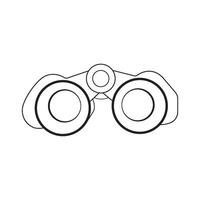 Binoculars icon design vector