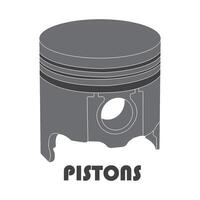 Piston icon design vector