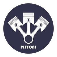 Piston icon design vector