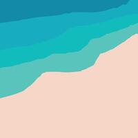 Beach background icon vector