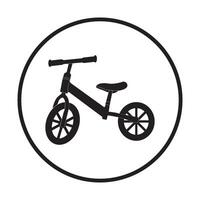 Children's bicycle icon vector