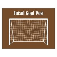 Futsal goal post icon vector
