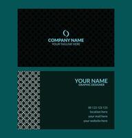 Professional creative business card design template vector