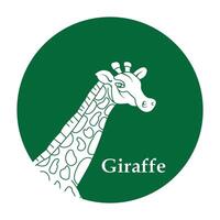 Giraffe logo design vector
