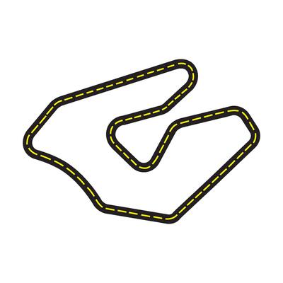 Racing circuit icon