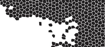 Abstract Geometric Black Polygon Mosaic Pattern Background vector