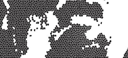 Abstract Geometric Black Polygon Mosaic Pattern Background vector