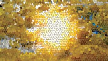 Grungy Glass Mosaic Tile Mirror Wall with Textured Pattern vector