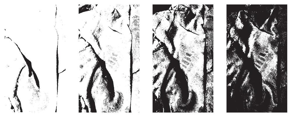 Grungy black ink splat on white background