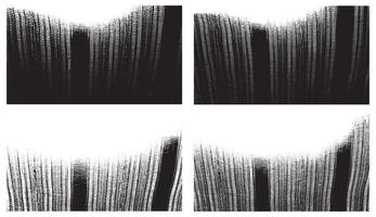 Set of Grunge Textures with Stripes or Fiber Patterns vector