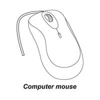 Computer mouse icon vector