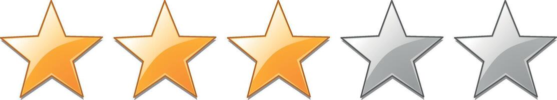 Five stars testimonial product rating detailed realistic icon for apps, UI, template and shiny gild Product Quality, Feedback, Customer review. review service, satisfaction 5 score eps design. vector