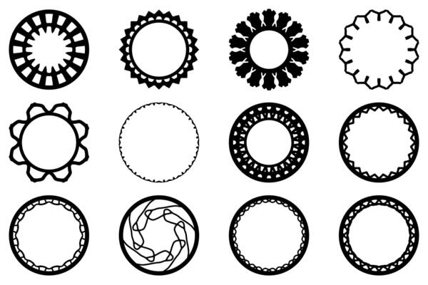 Decorative ornament frame set design