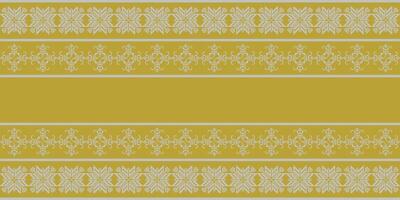 Elegant Textile Border with Floral Motif.Vintage Textile Border for Classic Designs.Colorful Textile Border with Geometric Patterns with copy space area vector