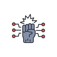 revolution icon. .Editable stroke.linear style sign for use web design,logo.Symbol illustration. vector