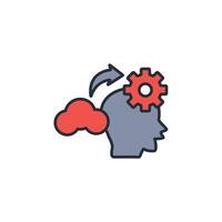 imagination icon. .Editable stroke.linear style sign for use web design,logo.Symbol illustration. vector