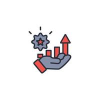 value creation icon. .Editable stroke.linear style sign for use web design,logo.Symbol illustration. vector