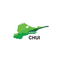 Map Of Chui City Modern Simple Geometric, illustration design template vector
