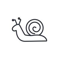 Snail icon. .Editable stroke.linear style sign for use web design,logo.Symbol illustration. vector