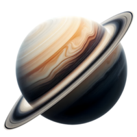 Saturn planet isolated from background png