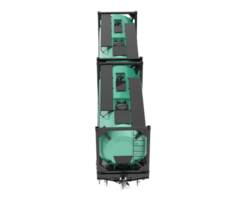 Train tanker isolated on background. 3d rendering - illustration png