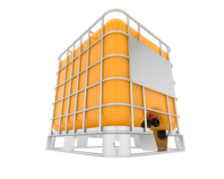 Water container isolated on white background. 3d rendering png