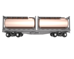 treno petroliera isolato su sfondo. 3d interpretazione - illustrazione png