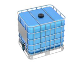 Water container isolated on white background. 3d rendering png