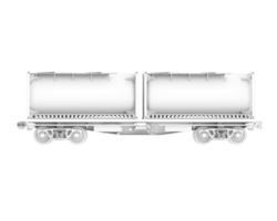 treno petroliera isolato su sfondo. 3d interpretazione - illustrazione png